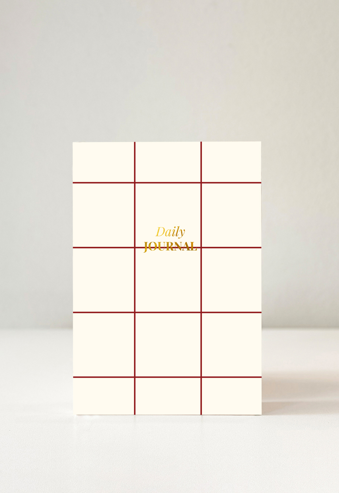 sveska krem sa crvenim linijama SVESKA - Image 1