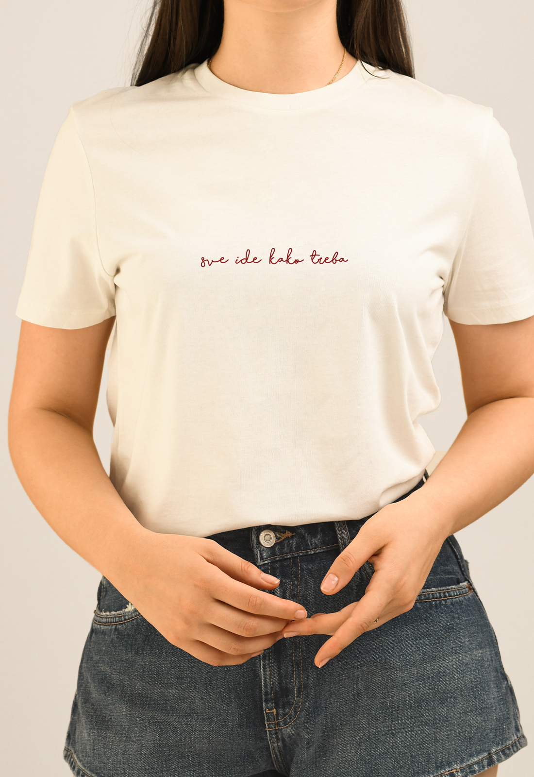 Majica sve ide kako treba sajt bordo natpis MAJICA - Image 1